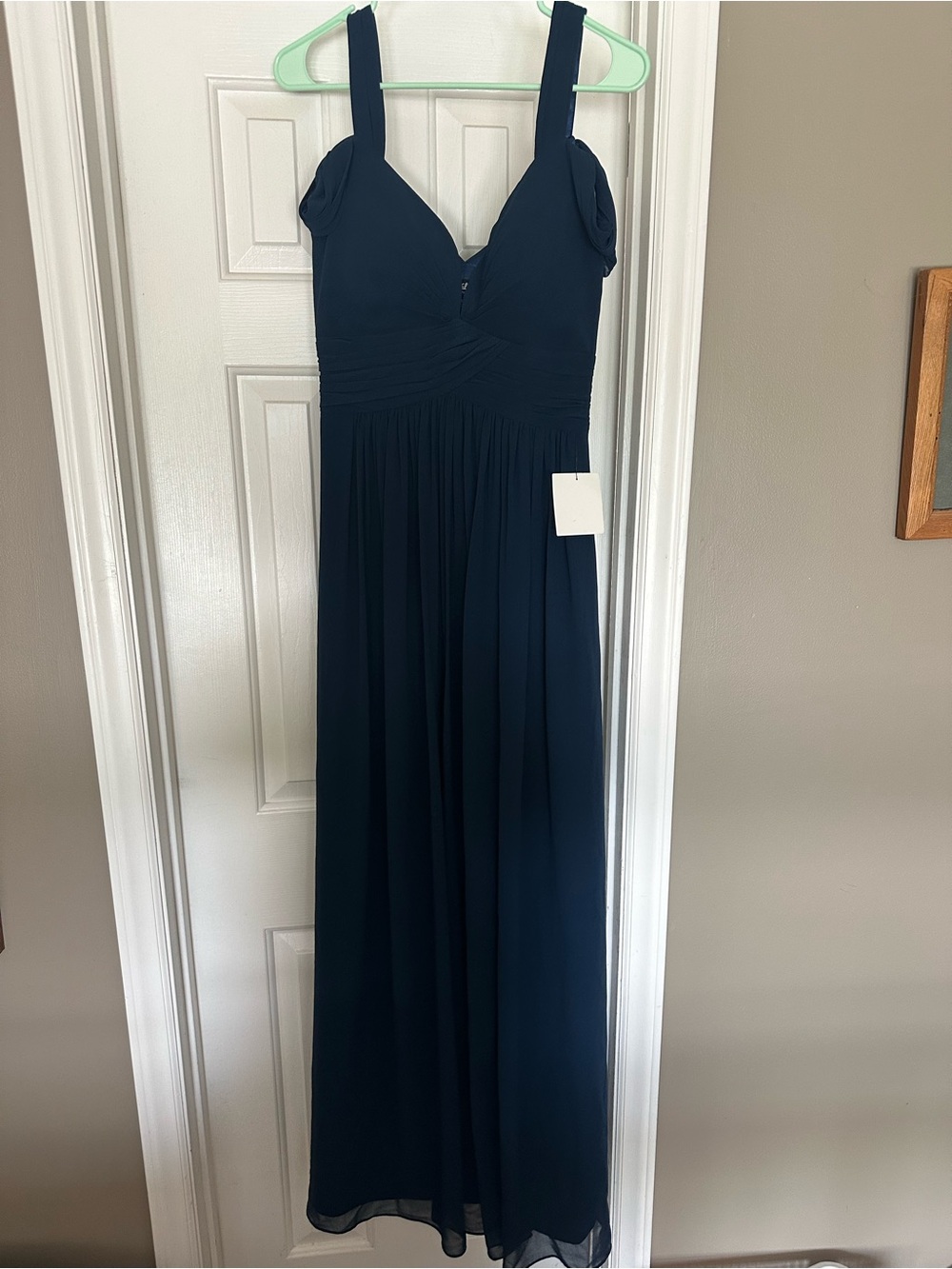 Lulu's Navy Blue Sleeveless Maxi Dress with V-Neck